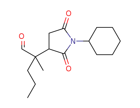 2-(1-cyclohexyl-2,5-dioxopyrrolidin-3-yl)-2-methylpentanal