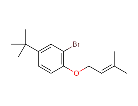 2-bromo-4-(tert-butyl)-1-((3-methylbut-2-en-1-yl)oxy)benzene