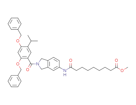 methyl 9-((2-(2,4-bis(benzyloxy)-5-isopropylbenzoyl)isoindolin-5-yl) amino)-9-oxononanoate