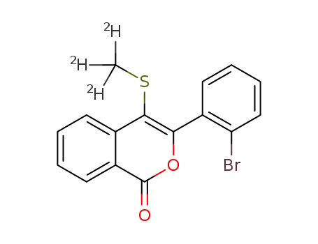 3-(2-bromophenyl)-4-((methyl-d3)thio)-1H-isochromen-1-one