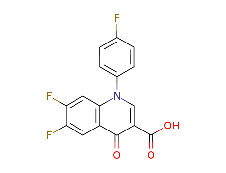 6,7-Difluoro-1-(4-fluorophenyl)-1,4-dihydro-4-oxo-3-quinolinecarboxylic acid