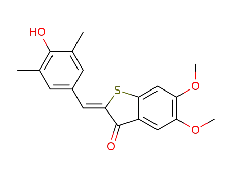 2-(4-hydroxy-3,5-dimethylbenzylidene)-5,6-dimethoxybenzo[b]thiophen-3(2H)-one