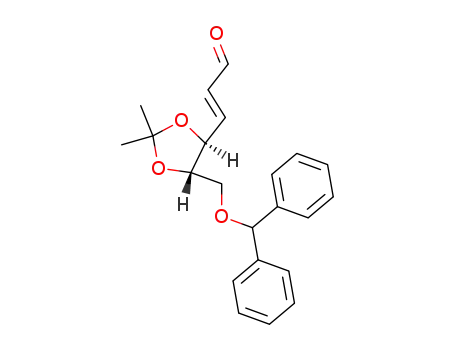 (E)-3-((4S,5S)-5-Benzhydryloxymethyl-2,2-dimethyl-[1,3]dioxolan-4-yl)-propenal