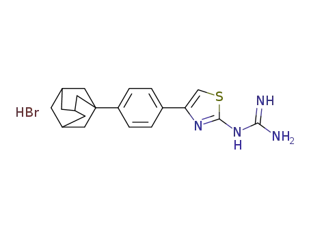 1-{2-[4-(1-tricyclo[3.3.1.13,7]decyl)phenyl]thiazol-4-yl}guanidine hydrobromide