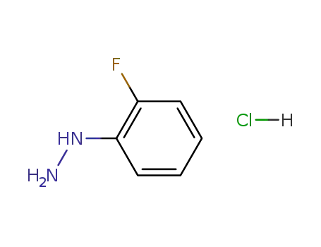 Molecular Structure of 2924-15-4 (2-Fluorophenylhydrazine hydrochloride)