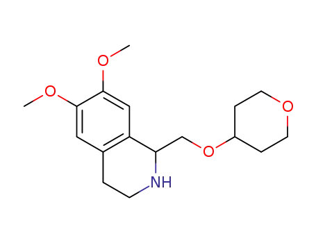 6,7-dimethoxy-1-(((tetrahydro-2H-pyran-4-yl)oxy)methyl)-1,2,3,4-tetrahydroisoquinoline