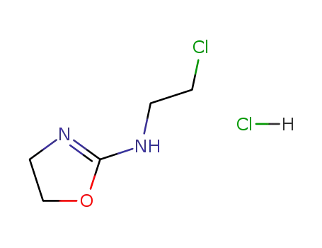 Molecular Structure of 73771-48-9 (N-(2-chloroethyl)-4,5-dihydro-1,3-oxazol-2-amine hydrochloride)