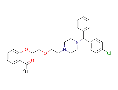 2-(2-(2-(4-((4-chlorophenyl)(phenyl)methyl)piperazin-1-yl)ethoxy)ethoxy)benzaldehyde-α-d1