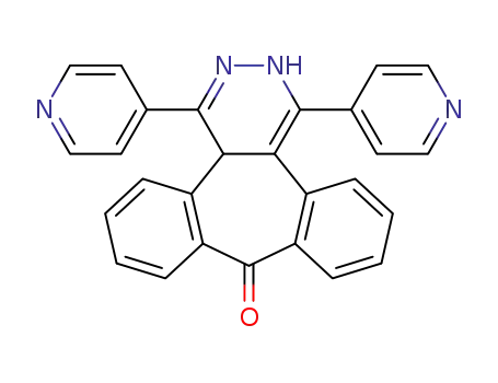 1,4-di(pyridin-4-yl)-2,4a-dihydro-9H-dibenzo[3,4:6,7]cyclohepta[1,2-d]pyridazin-9-one