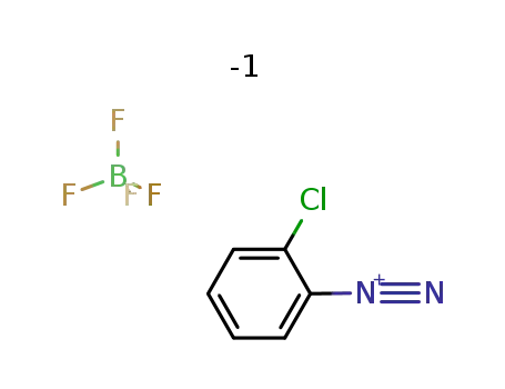 Molecular Structure of 1956-97-4 (Benzenediazonium, 2-chloro-, tetrafluoroborate(1-))