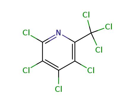 Molecular Structure of 1134-04-9 (2,3,4,5-Tetrachloro-6-(trichloromethyl)pyridine)