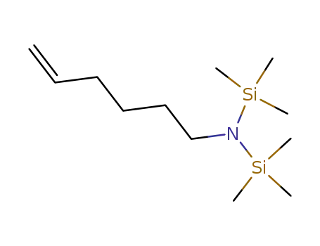 Molecular Structure of 89333-68-6 (6-Bis(trimethylsilyl)amino-1-hexene)