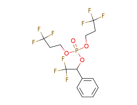 Phosphoric acid 2,2,2-trifluoro-1-phenyl-ethyl ester bis-(3,3,3-trifluoro-propyl) ester
