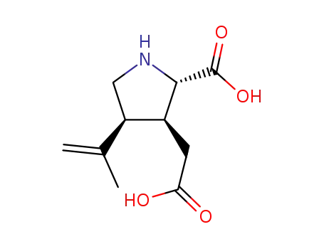 3-Pyrrolidineaceticacid, 2-carboxy-4-(1-methylethenyl)-, (2S,3S,4S)- cas  487-79-6