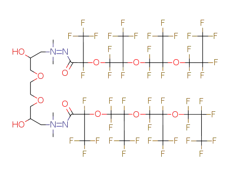 N,N,N',N'-Tetramethyl-4,7-dioxa-2,9-dihydroxy-1,10-decanediamine-N,N'-bis<(perfluoro-2,5,8-trimethyl-3,6,9-trioxadodecanoyl)imide>