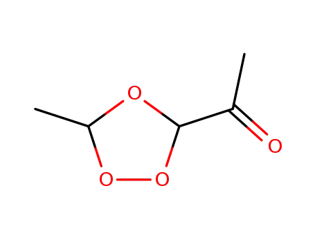 Molecular Structure of 131250-91-4 (Ethanone, 1-(5-methyl-1,2,4-trioxolan-3-yl)- (9CI))