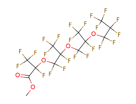 Molecular Structure of 39187-47-8 (PERFLUORO-2,5,8-TRIMETHYL-3,6,9-TRIOXADODECANOIC ACID METHYL ESTER)