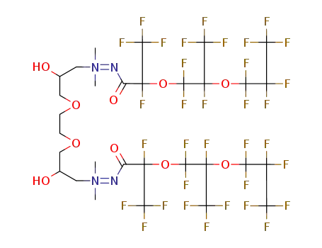 N,N,N',N'-Tetramethyl-4,7-dioxa-2,9-dihydroxy-1,10-decanediamine-N,N'-bis<(perfluoro-2,5-dimethyl-3,6-dioxanonanoyl)imide>