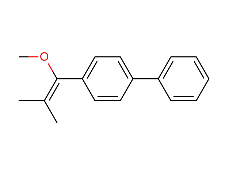 Molecular Structure of 116997-41-2 (1,1'-Biphenyl, 4-(1-methoxy-2-methyl-1-propenyl)-)