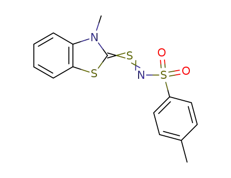 N-(p-tolylsulfonyl)-S-(3-methyl-2,3-dihydrobenzothiazol-2-yliden)sulfimid
