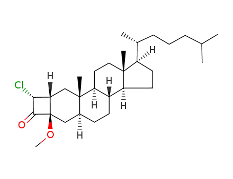 (1R,3aS,3bR,5aS,6aR,8R,8aR,9aS,9bS,11aR)-8-Chloro-1-((R)-1,5-dimethyl-hexyl)-6a-methoxy-9a,11a-dimethyl-octadecahydro-cyclobuta[h]cyclopenta[a]phenanthren-7-one