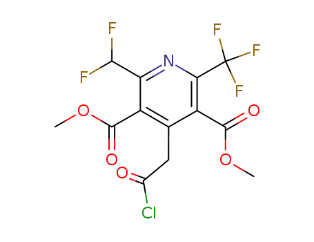 4-Chlorocarbonylmethyl-2-difluoromethyl-6-trifluoromethyl-pyridine-3,5-dicarboxylic acid dimethyl ester