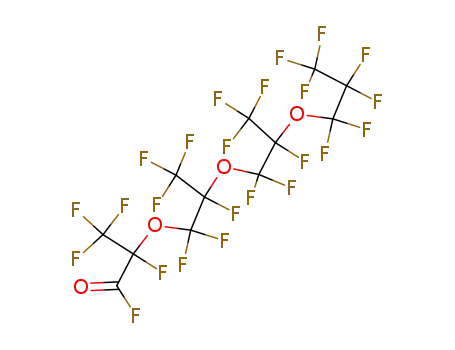Molecular Structure of 27639-98-1 (PERFLUORO-2,5,8-TRIMETHYL-3,6,9-TRIOXADODECANOYL FLUORIDE)