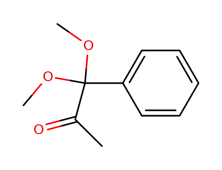 Molecular Structure of 57711-28-1 (2-Propanone, 1,1-dimethoxy-1-phenyl-)