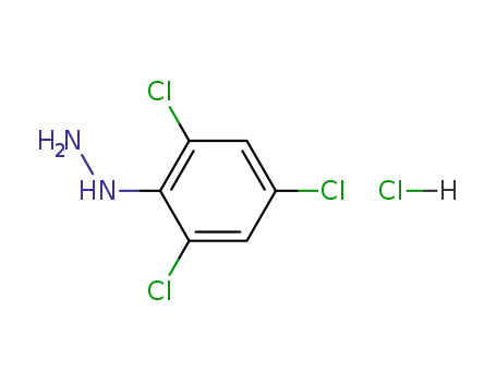 Molecular Structure of 2724-66-5 ((2,4,6-Trichlorophenyl)hydrazine monohydrochloride)