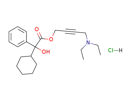 4-Diethylamino-2-butynyl phenyl(cyclohexyl)glycolate hydrochloride