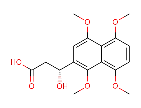(R)-3-Hydroxy-3-(1,4,5,8-tetramethoxy-2-naphthyl)propanoic Acid