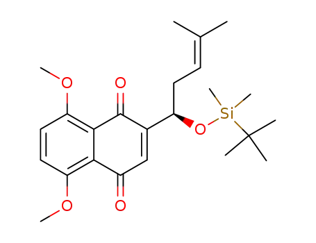 (R)-2-(1-<(1,1-Dimethylethyl)dimethylsilyloxy>-4-methyl-3-pentenyl)-5,8-dimethoxynaphtho-1,4-quinone