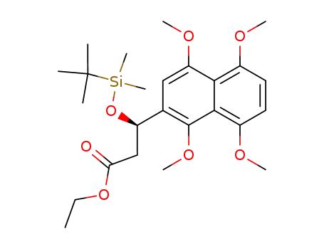 Ethyl (R)-3-<(1,1-Dimethylethyl)dimethylsilyloxy>-3-(1,4,5,8-tetramethoxy-2-naphthyl)propanoate