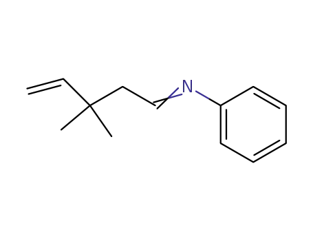 Molecular Structure of 88019-86-7 (Benzenamine, N-(3,3-dimethyl-4-pentenylidene)-)