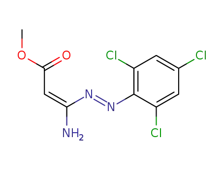 3-Amino-3-(2,4,6-trichlor-phenylazo)propensaeuremethylester