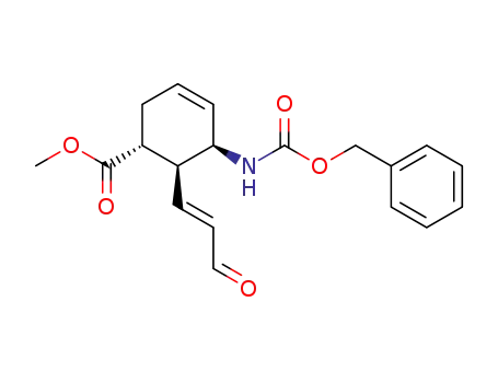 methyl 2β-<3-oxo-2(E)-propenyl>-3β<(benzyloxycarbonyl)amino>-4-cyclohexene-α-carboxylate