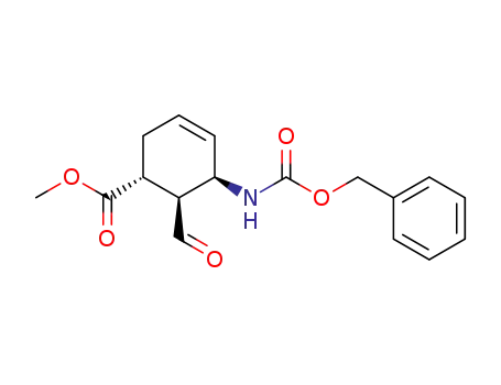 methyl 2β-formyl-3β<(benzyloxycarbonyl)amino>-4-cyclohexene-α-carboxylate