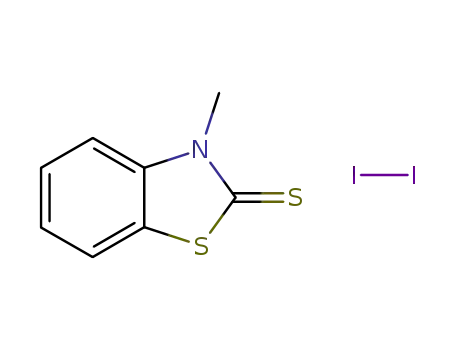 3-Methyl-3H-benzothiazole-2-thione; compound with iodine