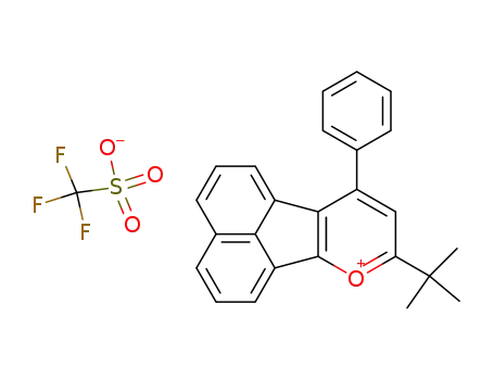 4-phenyl-2-t-butyl-1-oxoniafluoranthene trifluoromethanesulphonate
