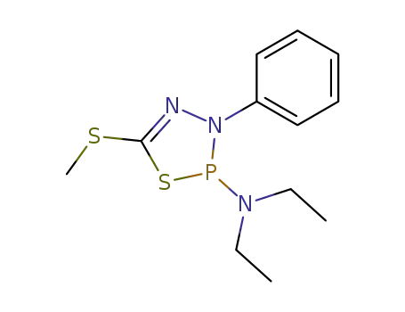 diethyl-(5-methylsulfanyl-3-phenyl-3H-[1,3,4,2]thiadiazaphosphol-2-yl)-amine