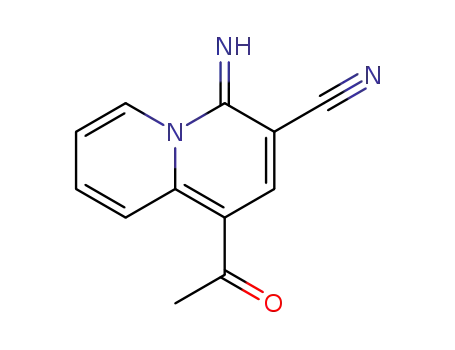 1-Acetyl-4-imino-4H-quinolizine-3-carbonitrile
