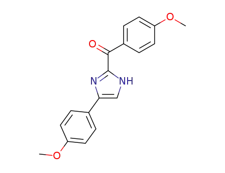 Molecular Structure of 1097-25-2 (Methanone, (4-methoxyphenyl)[4-(4-methoxyphenyl)-1H-imidazol-2-yl]-)