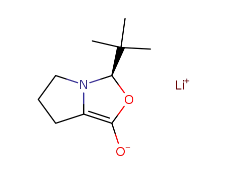 Molecular Structure of 86046-10-8 (3H,5H-Pyrrolo[1,2-c]oxazol-1-ol, 3-(1,1-dimethylethyl)-6,7-dihydro-,
lithium salt, (3R)-)