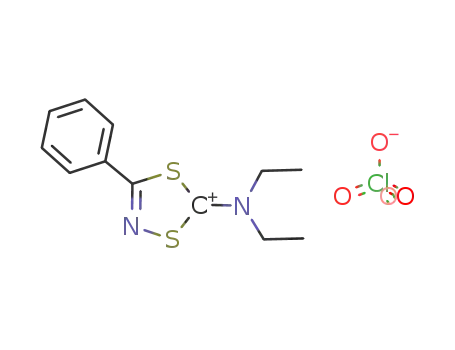2-diethylamino-5-phenyl-1,3,4-dithiazolium perchlorate