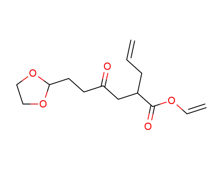 2-Allyl-6-[1,3]dioxolan-2-yl-4-oxo-hexanoic acid vinyl ester
