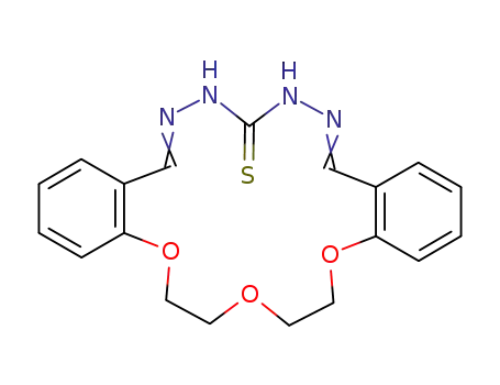 8,9:17,18-dibenzo-1,4,7-trioxa-11,12,14,15-tetraazacyclooctadecane-10,15-diene-13-thione