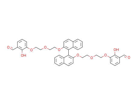3,3'-<<1,1'-binaphthalene>-2,2'-diylbis(oxy-2,1-ethanediyloxy-2,1-ethanediyloxy)>bis<2-hydroxybenzaldehyde>