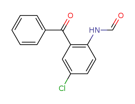 Molecular Structure of 10352-28-0 (N-(2-BENZOYL-4-CHLOROPHENYL)FORMAMIDE)