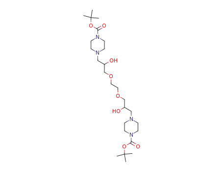 ethylene glycol di<2-hydroxy-3-(N'-tert-butoxycarbonylpiperazinyl)>propyl ether