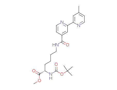 (S)-2-tert-Butoxycarbonylamino-6-[(4'-methyl-[2,2']bipyridinyl-4-carbonyl)-amino]-hexanoic acid methyl ester